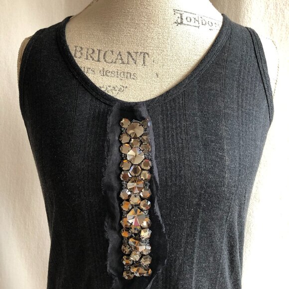 AUTHENTIC Vera Wang Embellished Tank Top: Size S - Picture 14 of 14